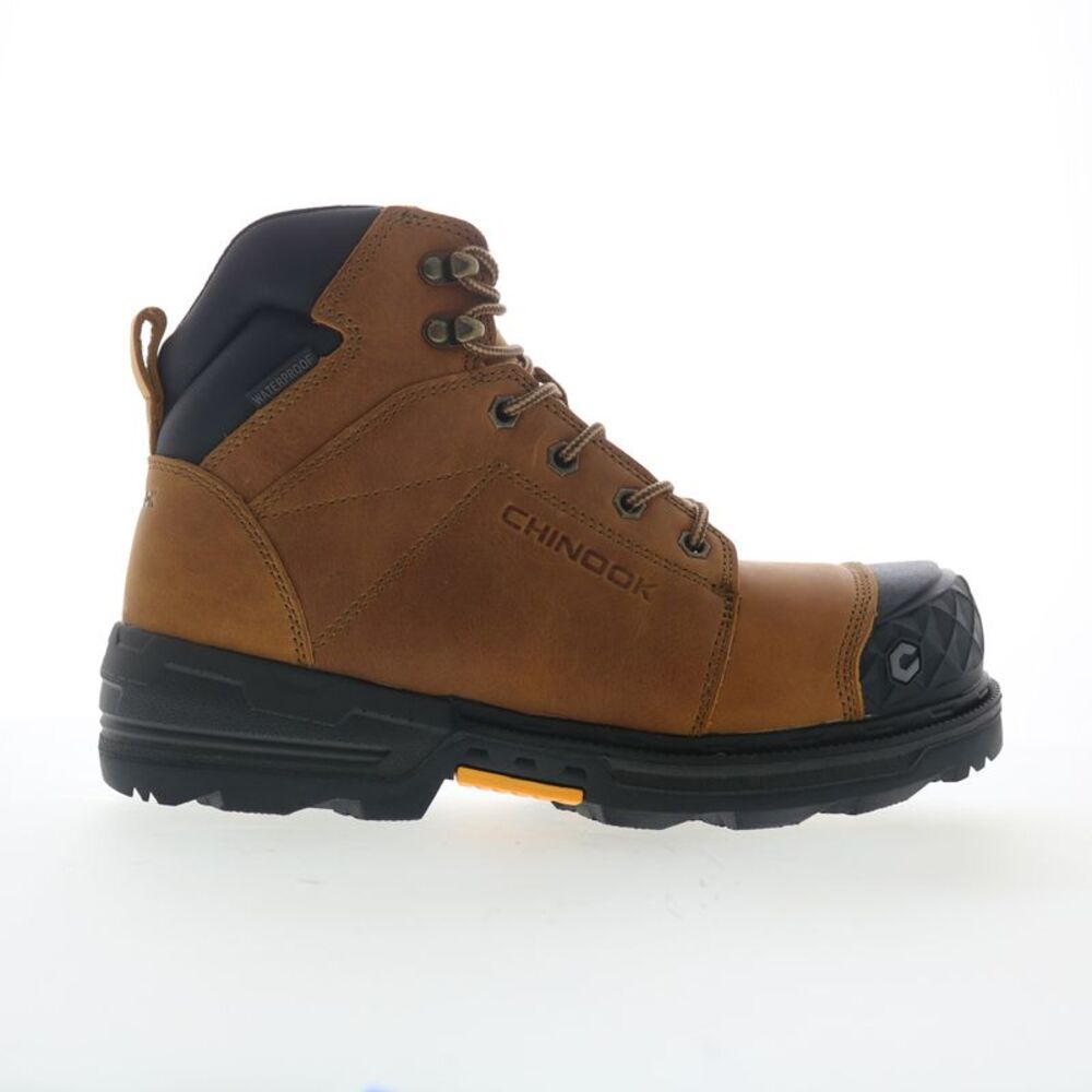 Chinook Mens Maverick 6" WP Composite Toe Brown Boots (NWT)